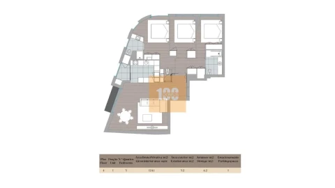 Apartamento T3 para Venda em Mafamude e Vilar do Paraíso