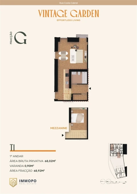 Apartamento T1 para Venda em Paranhos