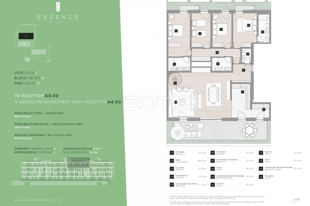 Apartamento T4 para Venda em Campanhã Foto 14