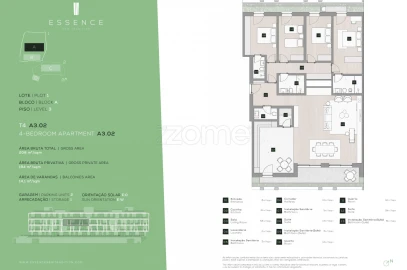 Apartamento T4 para Venda em Campanhã