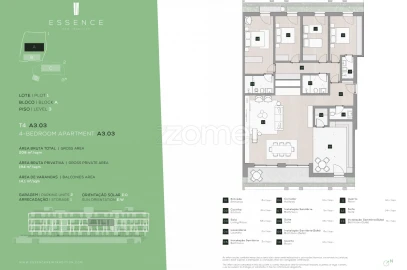 Apartamento T4 para Venda em Campanhã