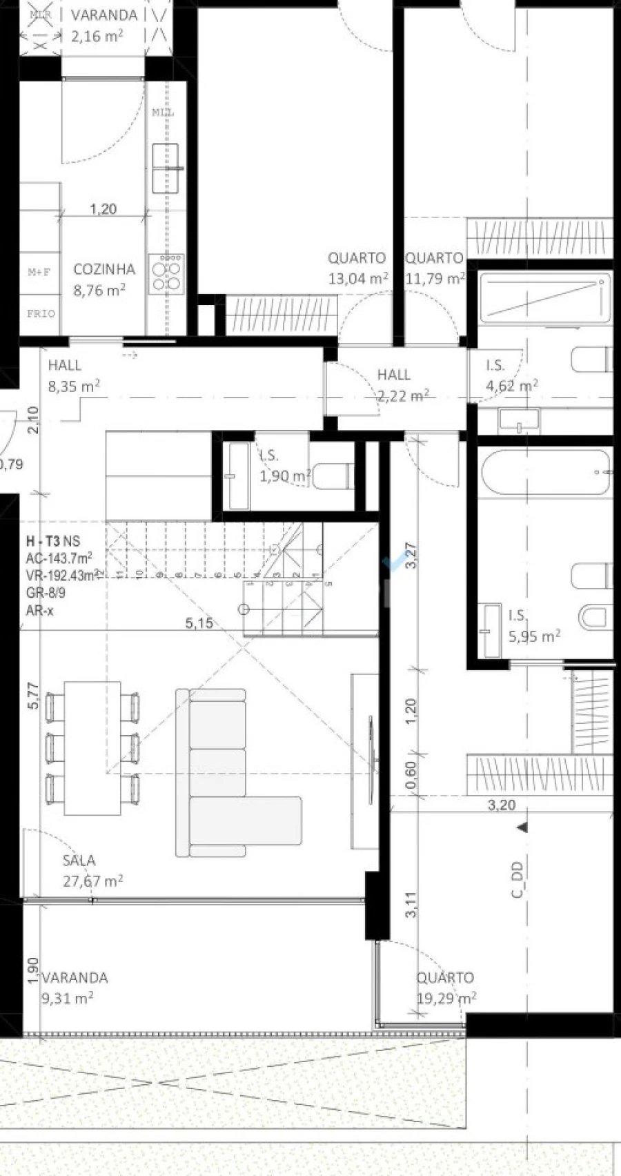 Apartamento T3 para Venda em Gafanha da Boa Hora Foto 7