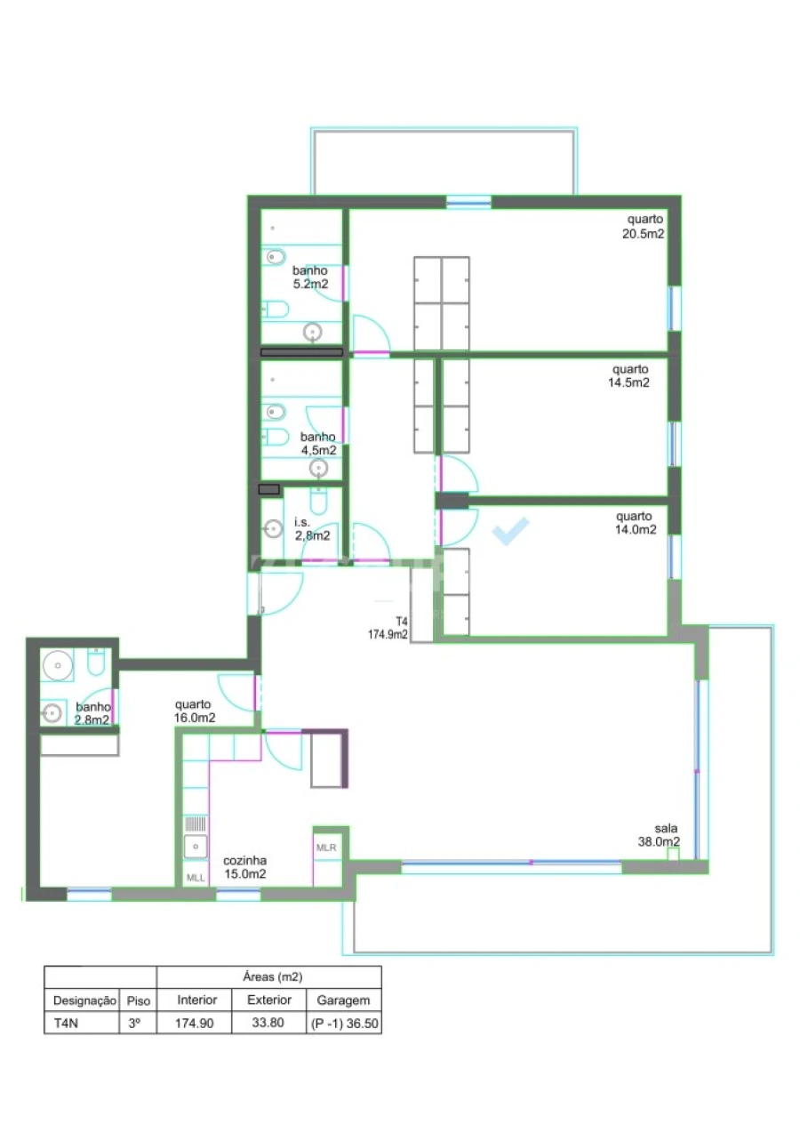 Apartamento T4 para Venda em Glória e Vera Cruz Foto 6