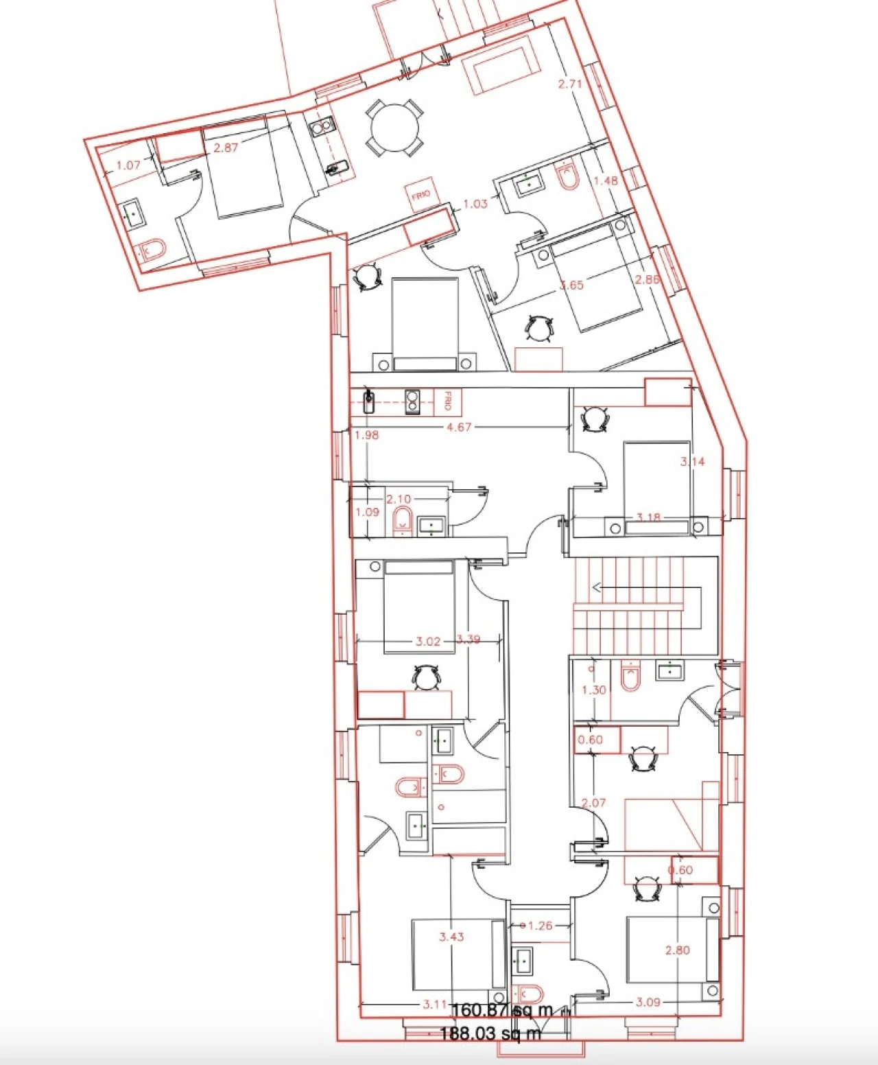 Moradia T13 para Venda em Arcos e Mogofores Planta 2
