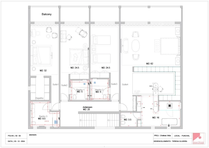 Moradia T5 para Venda em São Gonçalo Planta 2