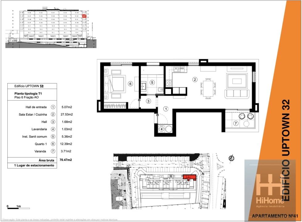 Apartamento T1 para Venda em São Martinho Foto 34