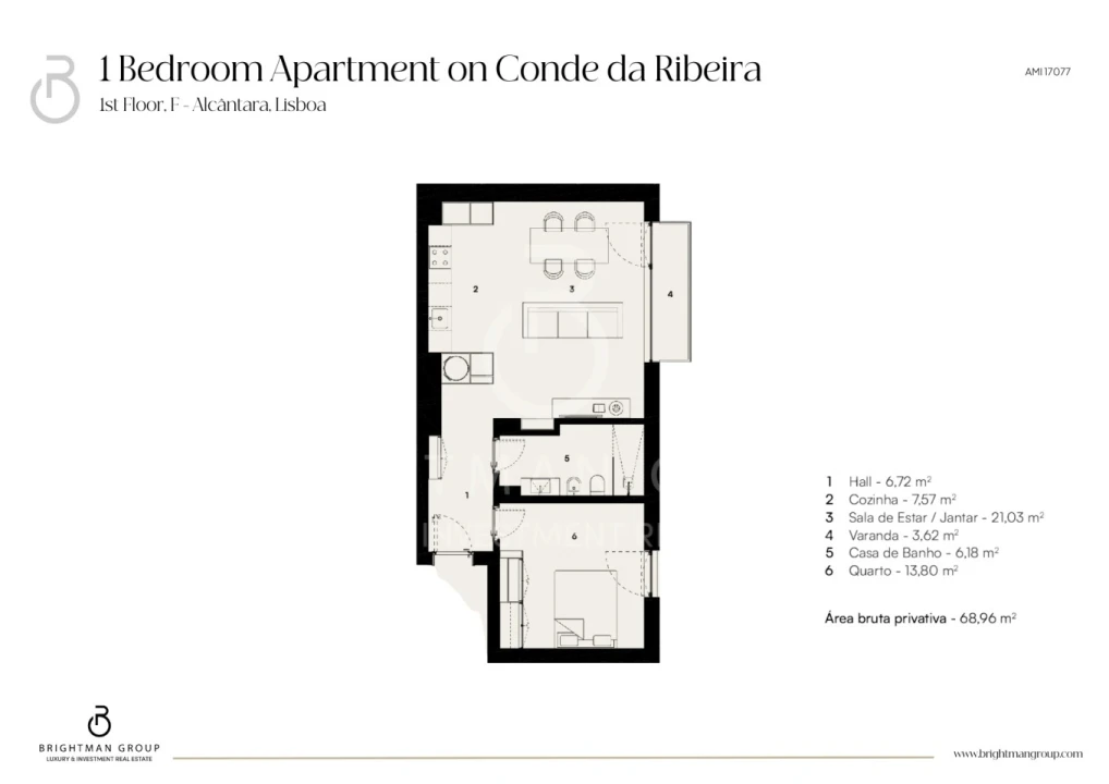 Apartamento T1 para Venda em Alcantara Foto 13
