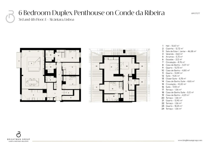 Apartamento T6 para Venda em Alcantara Planta 1