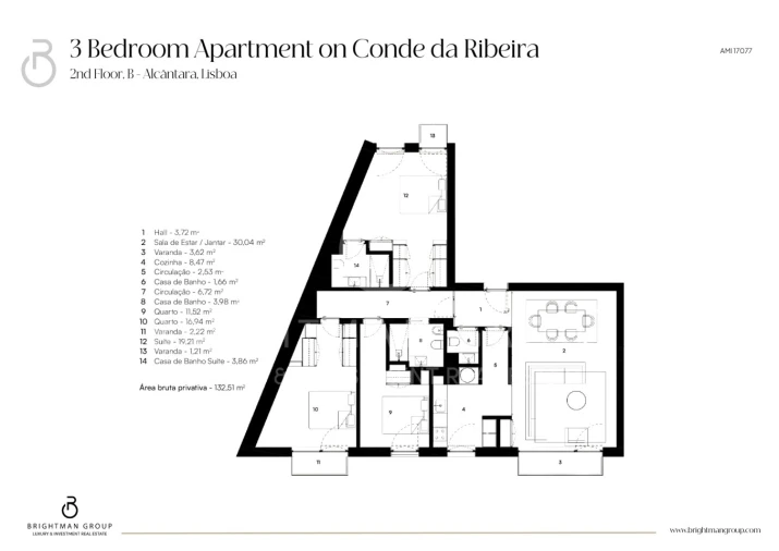 Apartamento T3 para Venda em Alcantara Foto 13