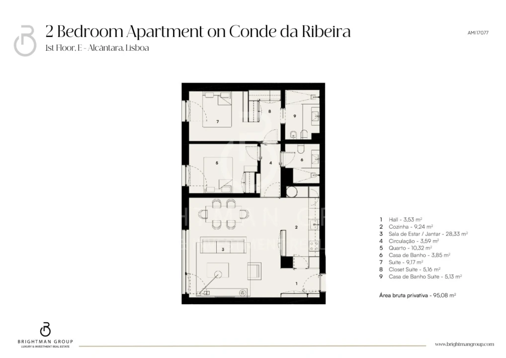 Apartamento T2 para Venda em Alcantara Foto 13