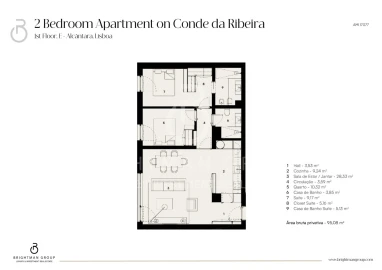 Apartamento T2 para Venda em Alcantara