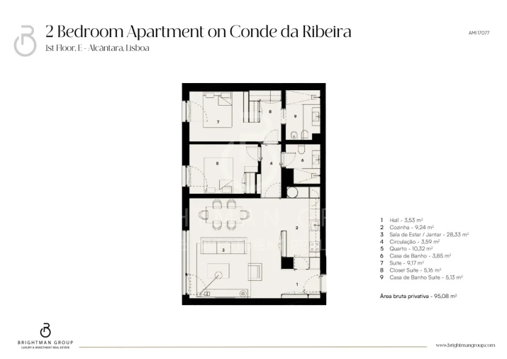 Apartamento T2 para Venda em Alcantara Foto 13
