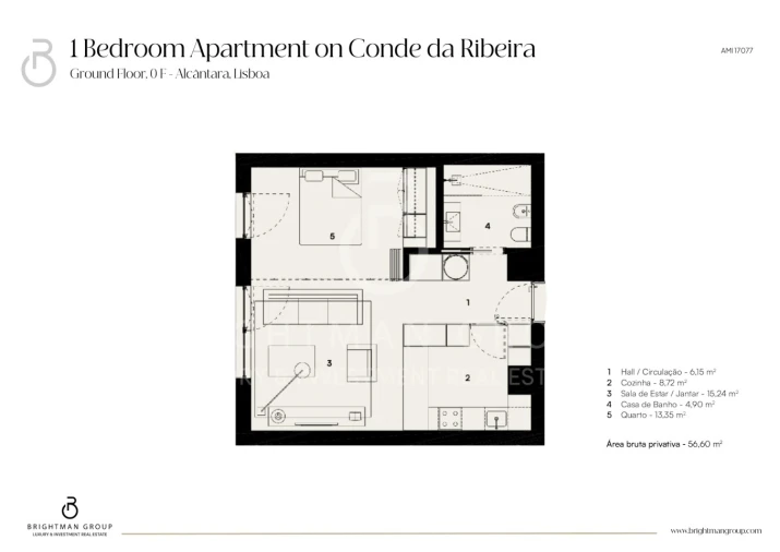 Apartamento T1 para Venda em Alcantara Foto 13