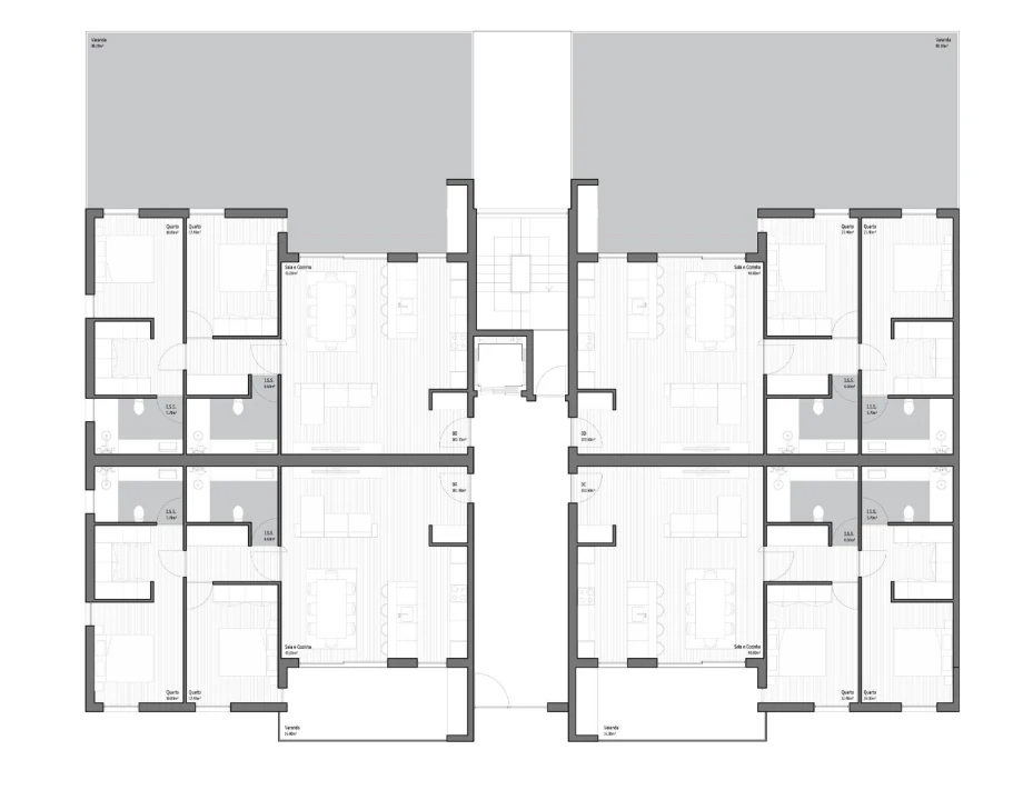 Apartamento T2 para Venda em Poiares (Santo Andre) Foto 12
