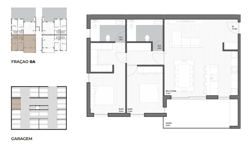 Apartamento T2 para Venda em Poiares (Santo Andre) Foto 11
