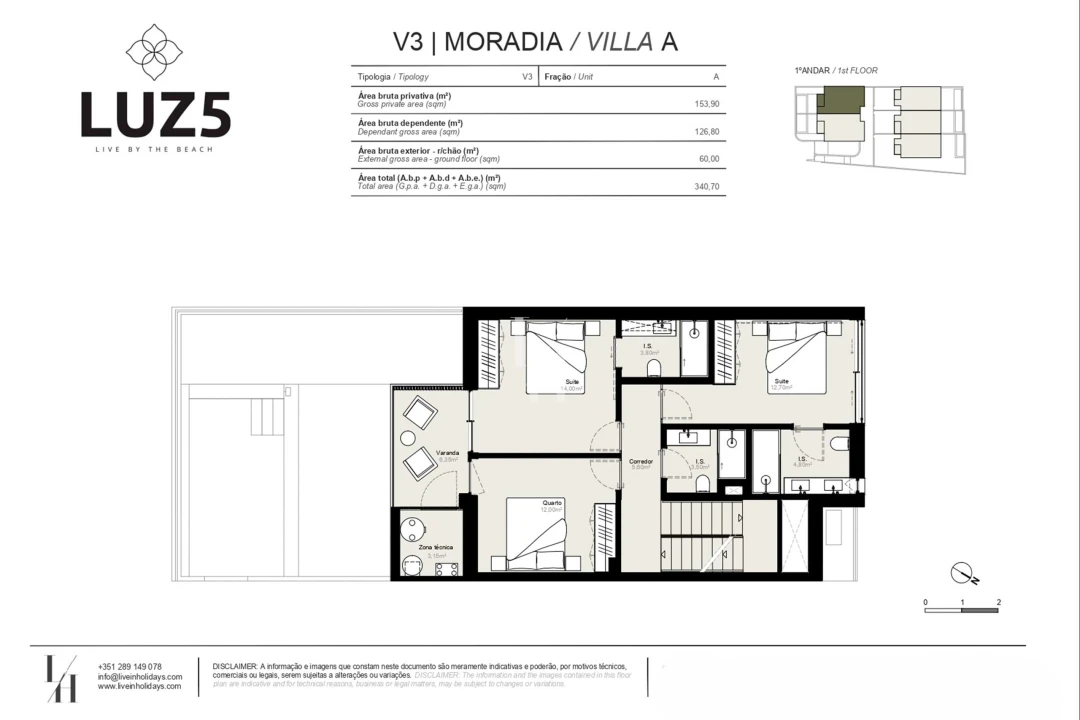 Moradia T3 para Venda em Luz Foto 14