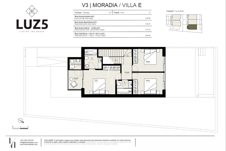 Moradia T3 para Venda em Luz Foto 15