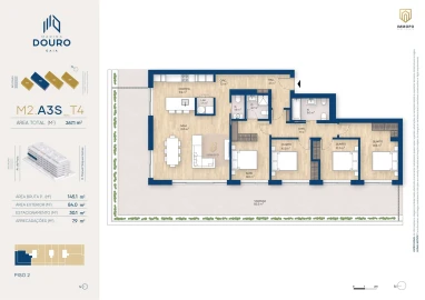 Apartamento T4 para Venda em Santa Marinha e São Pedro da Afurada