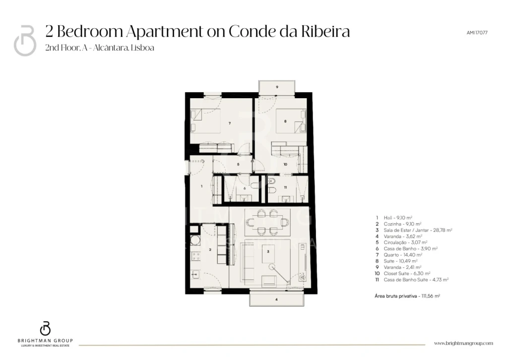 Apartamento T2 para Venda em Alcantara Foto 13
