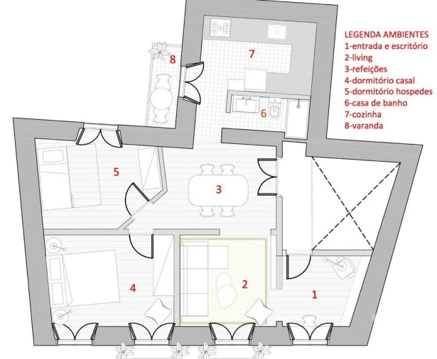 Apartamento T2 para Arrendamento em Estrela Foto 29