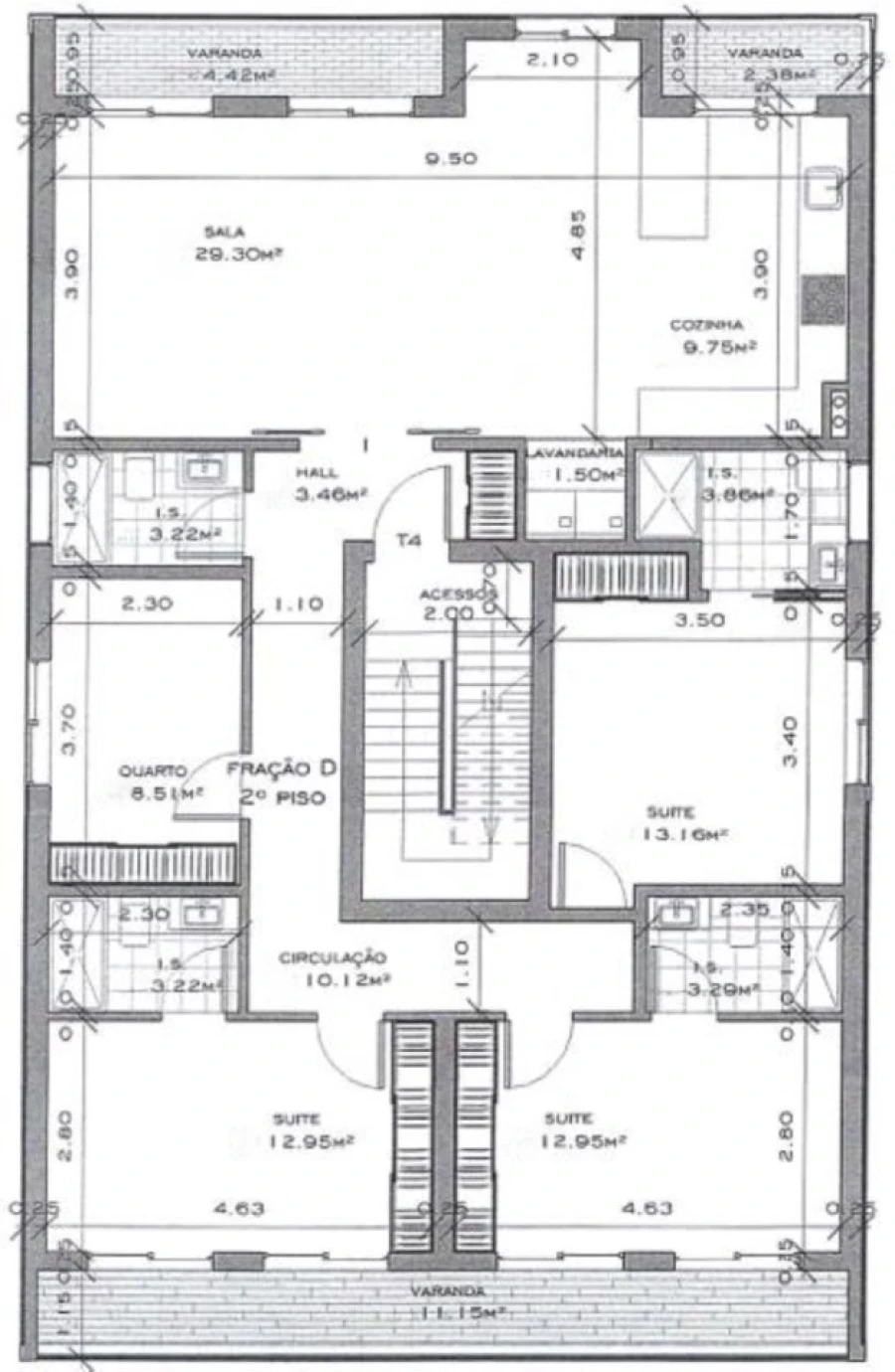 Apartamento T4 para Venda em Almada, Cova da Piedade, Pragal e Cacilhas Planta 1