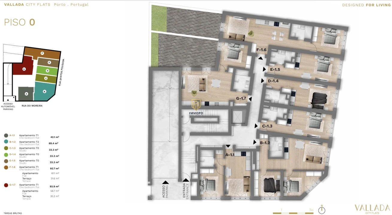 Apartamento T1 para Venda em Bonfim Planta 2