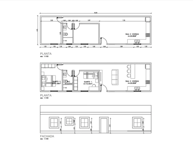 Quinta T2 para Venda em Cercal Planta 1
