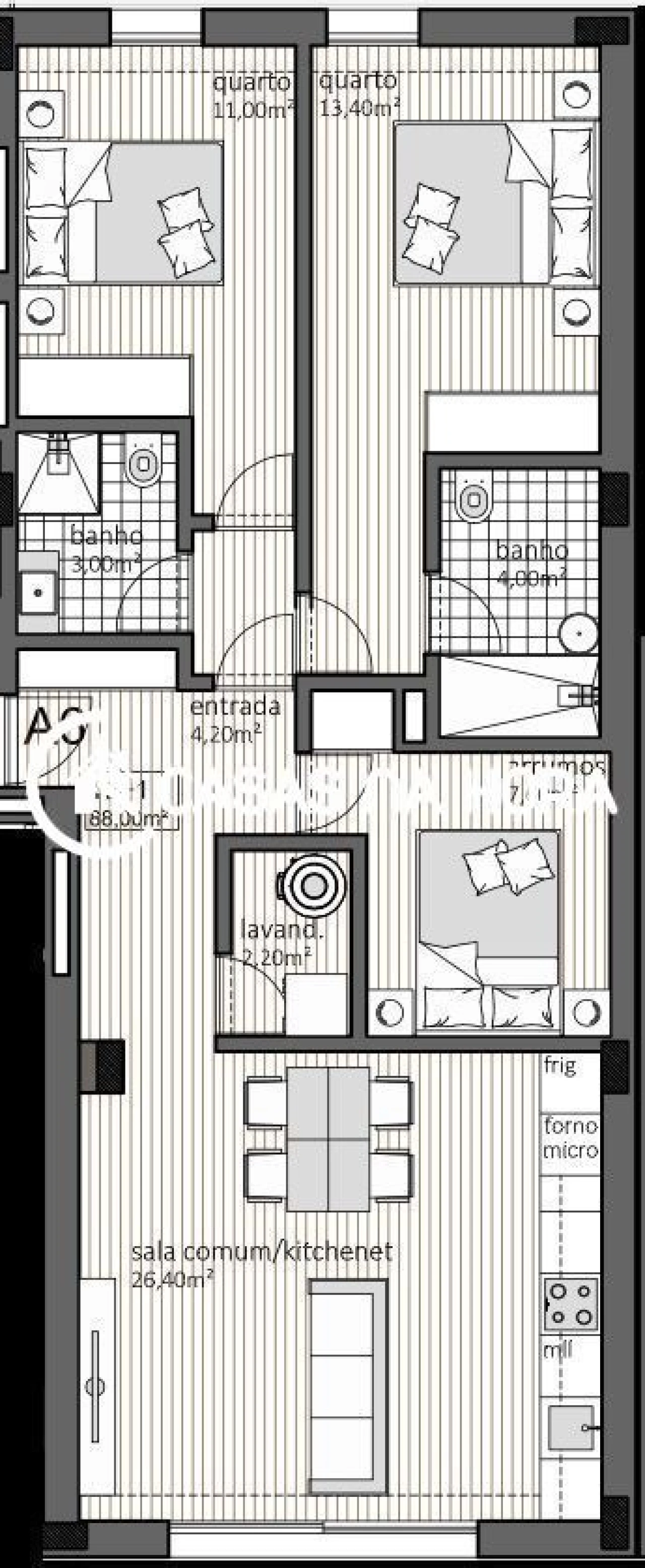 Apartamento T2 para Venda em Paranhos Foto 10
