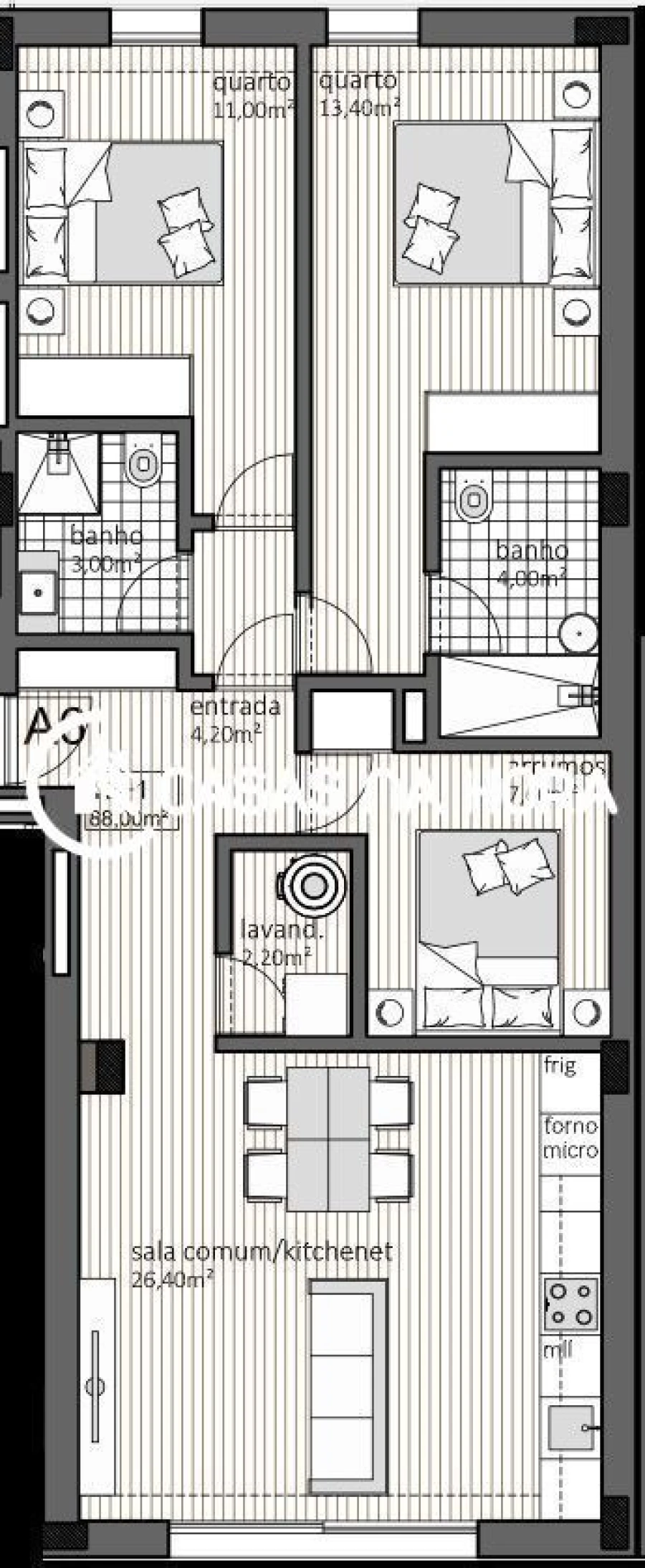 Apartamento T2 para Venda em Paranhos Foto 10