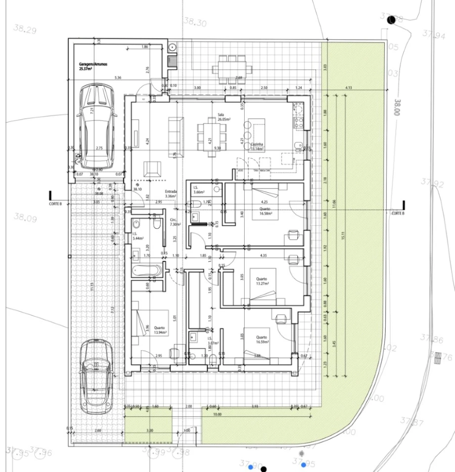 Moradia T4 para Venda em Quinta do Anjo Planta 1