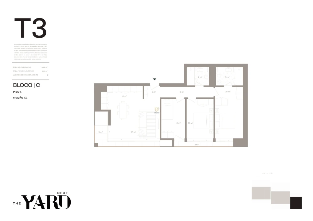 Apartamento T3 para Venda em Santa Marinha e São Pedro da Afurada Foto 2