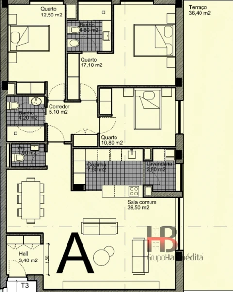 Apartamento T3 para Venda em Ermesinde