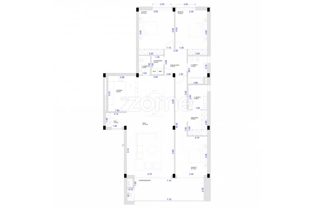 Apartamento T3 para Venda em Fonte Arcada e Oliveira Foto 27
