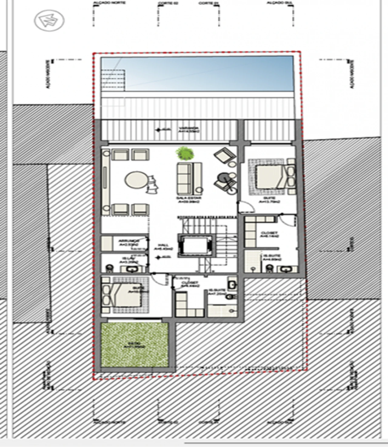 Moradia T9 para Venda em Loures Planta 3