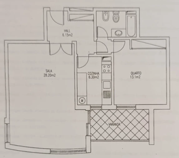 Apartamento T1 para Venda em Albufeira e Olhos de Água Planta 1