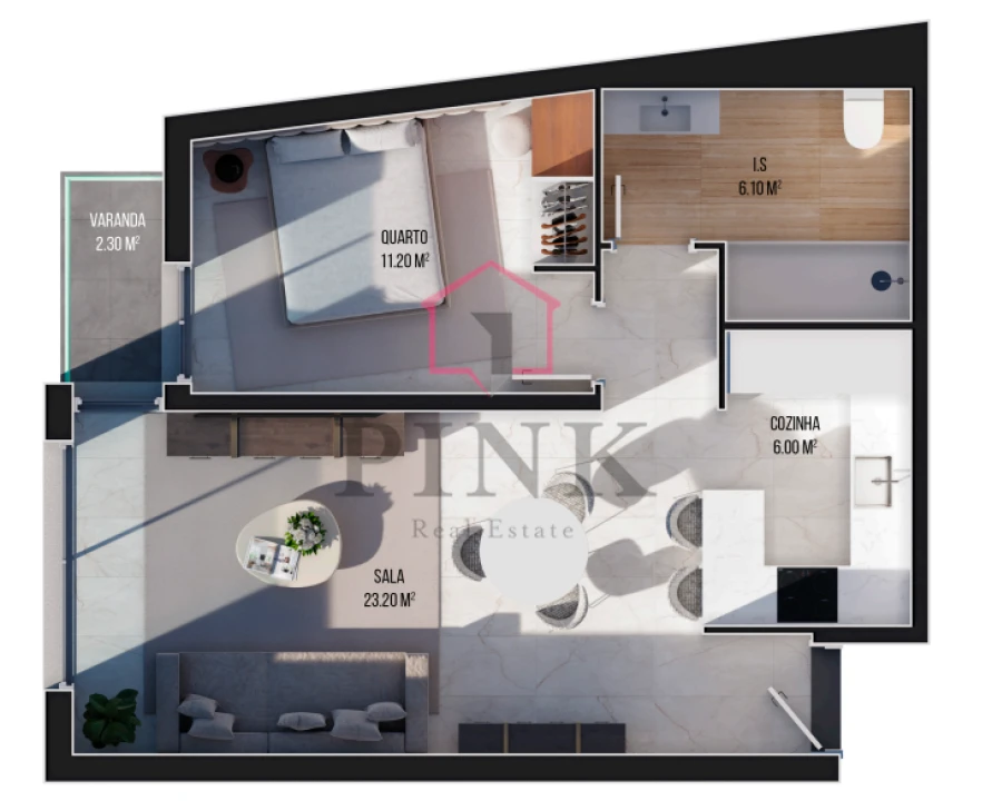 Apartamento T1 para Venda em Ribeira Brava Foto 20
