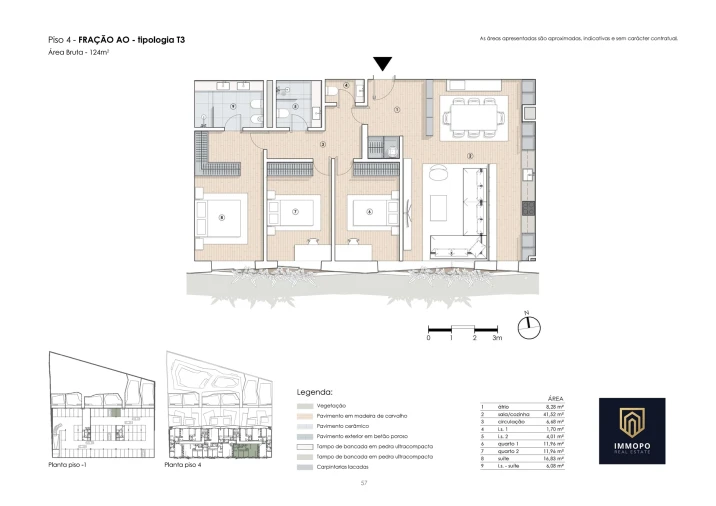 Apartamento T3 para Venda em Paranhos Planta 1