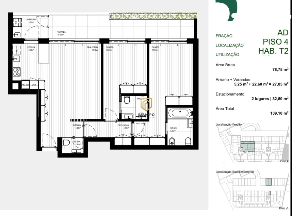 Apartamento T2 para Venda em Rebordosa Foto 14