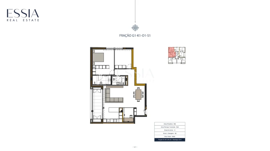 Apartamento T2 para Venda em Ramalde Planta 1