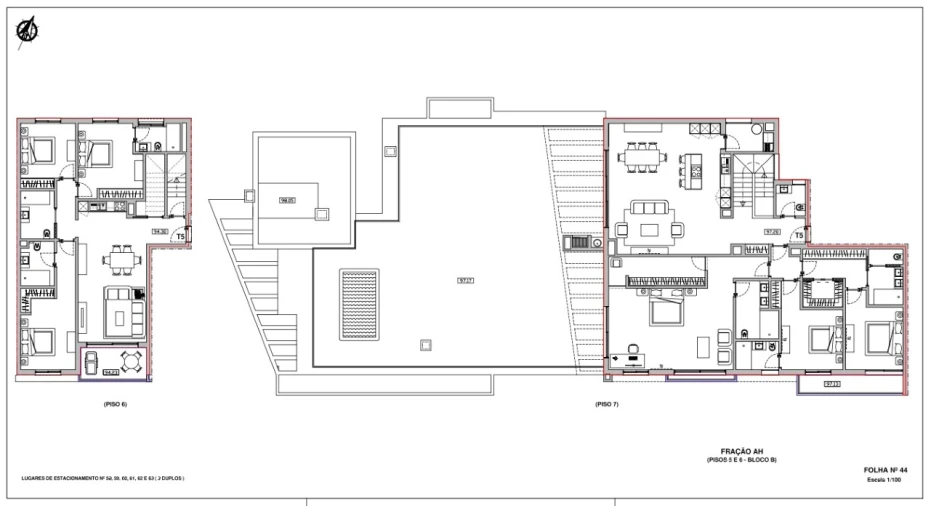 Apartamento T6 para Venda em Funchal (São Pedro) Planta 1