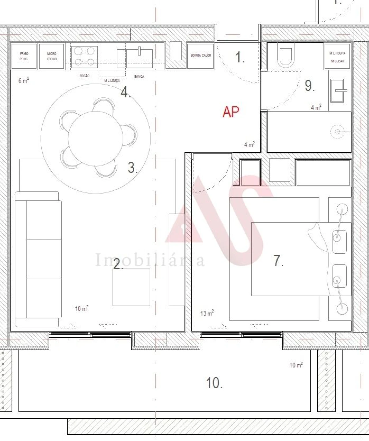 Apartamento T1 para Venda em Meixomil Foto 15