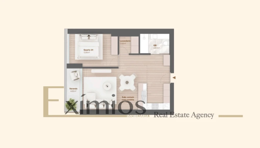 Apartamento T1 para Venda em Vila do Conde Foto 29