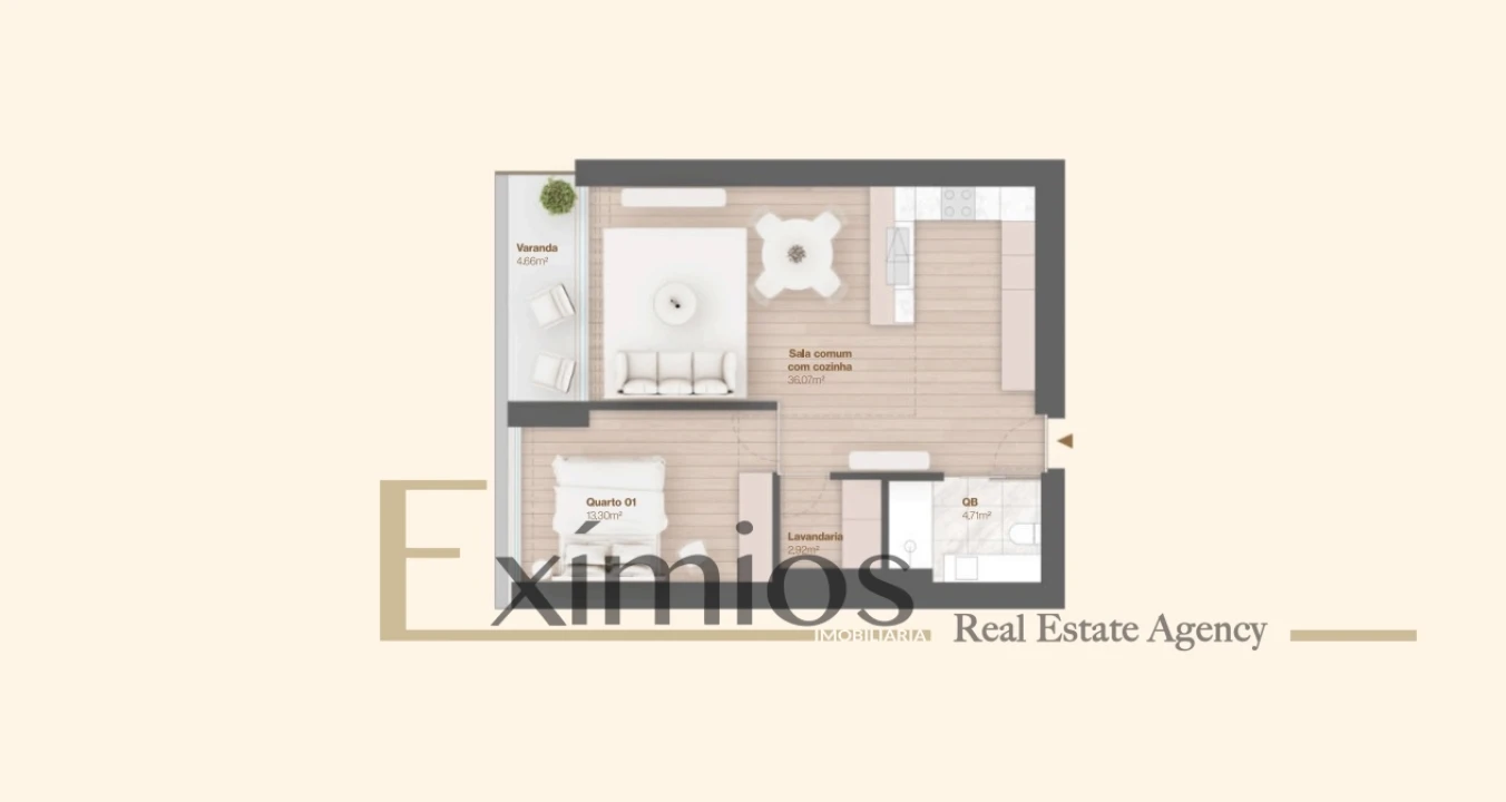 Apartamento T1 para Venda em Vila do Conde Foto 29