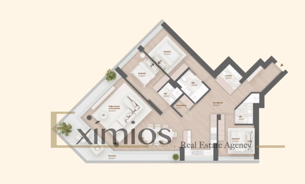 Apartamento T3 para Venda em Vila do Conde Foto 29