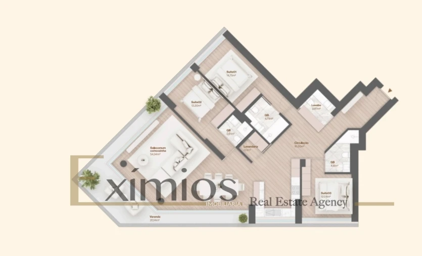 Apartamento T3 para Venda em Vila do Conde Foto 29