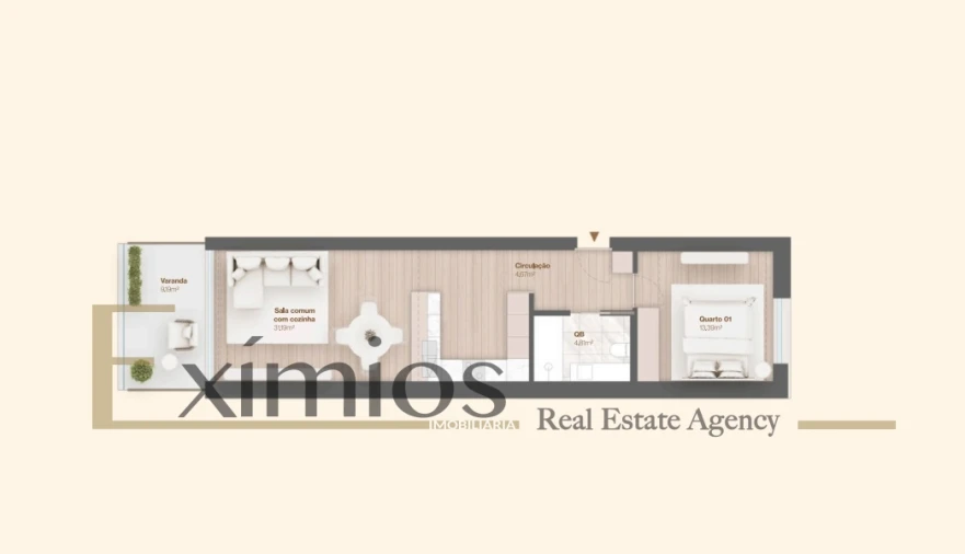 Apartamento T1 para Venda em Vila do Conde Foto 29