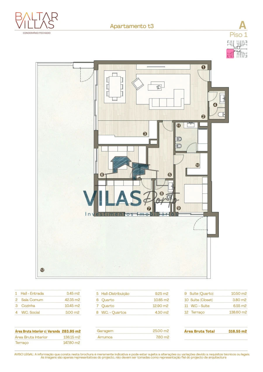 Apartamento T3 para Venda em Baltar Foto 15