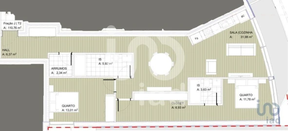 Apartamento T2 para Venda em Subportela, Deocriste e Portela Susã
