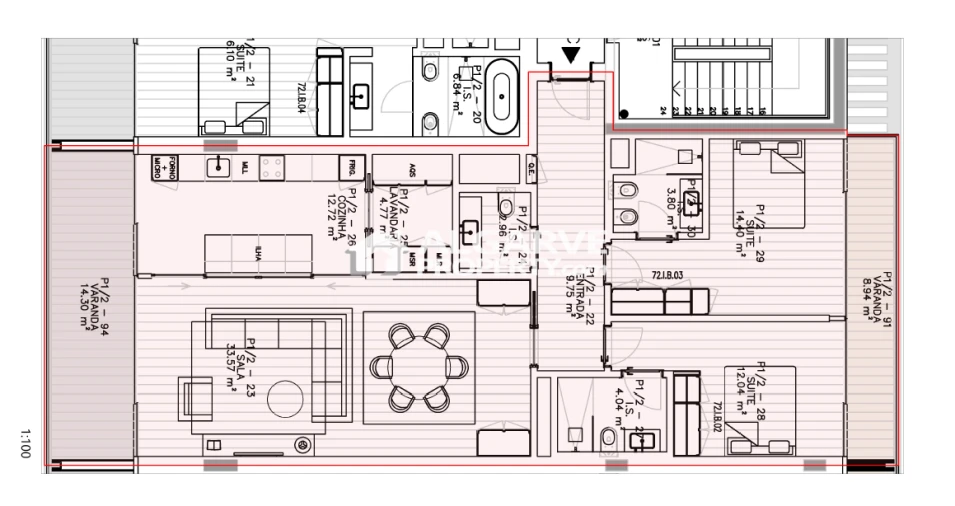 Apartamento T2 para Venda em Quarteira Planta 1