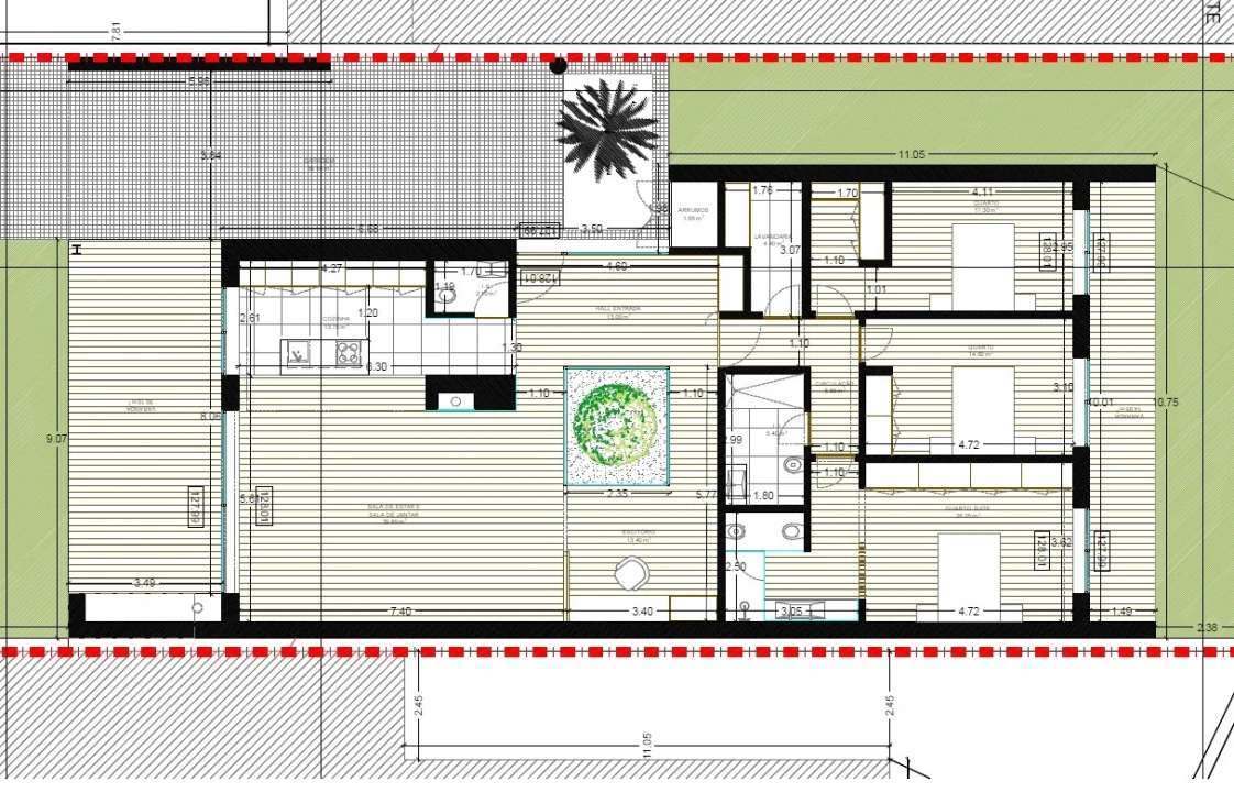 Moradia T3 para Venda em Água Longa Planta 2